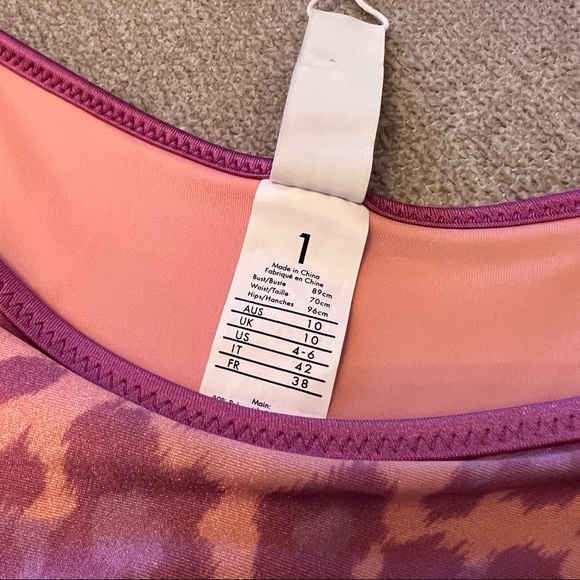 Zimmermann Teddy Frill Pink Leopard Bikini Bottom NWT Size 4/6 - Picture 12 of 13